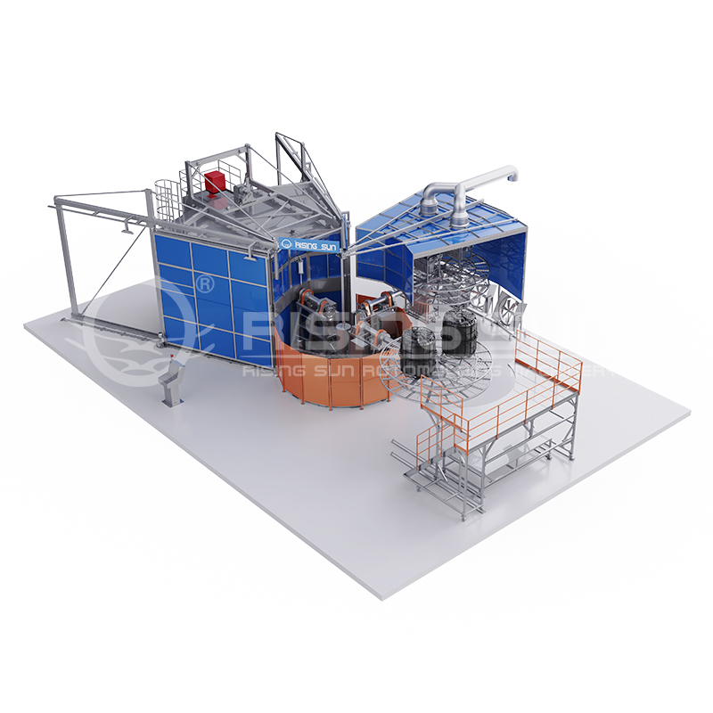 固定式烘箱塔轉(zhuǎn)滾塑機(jī)