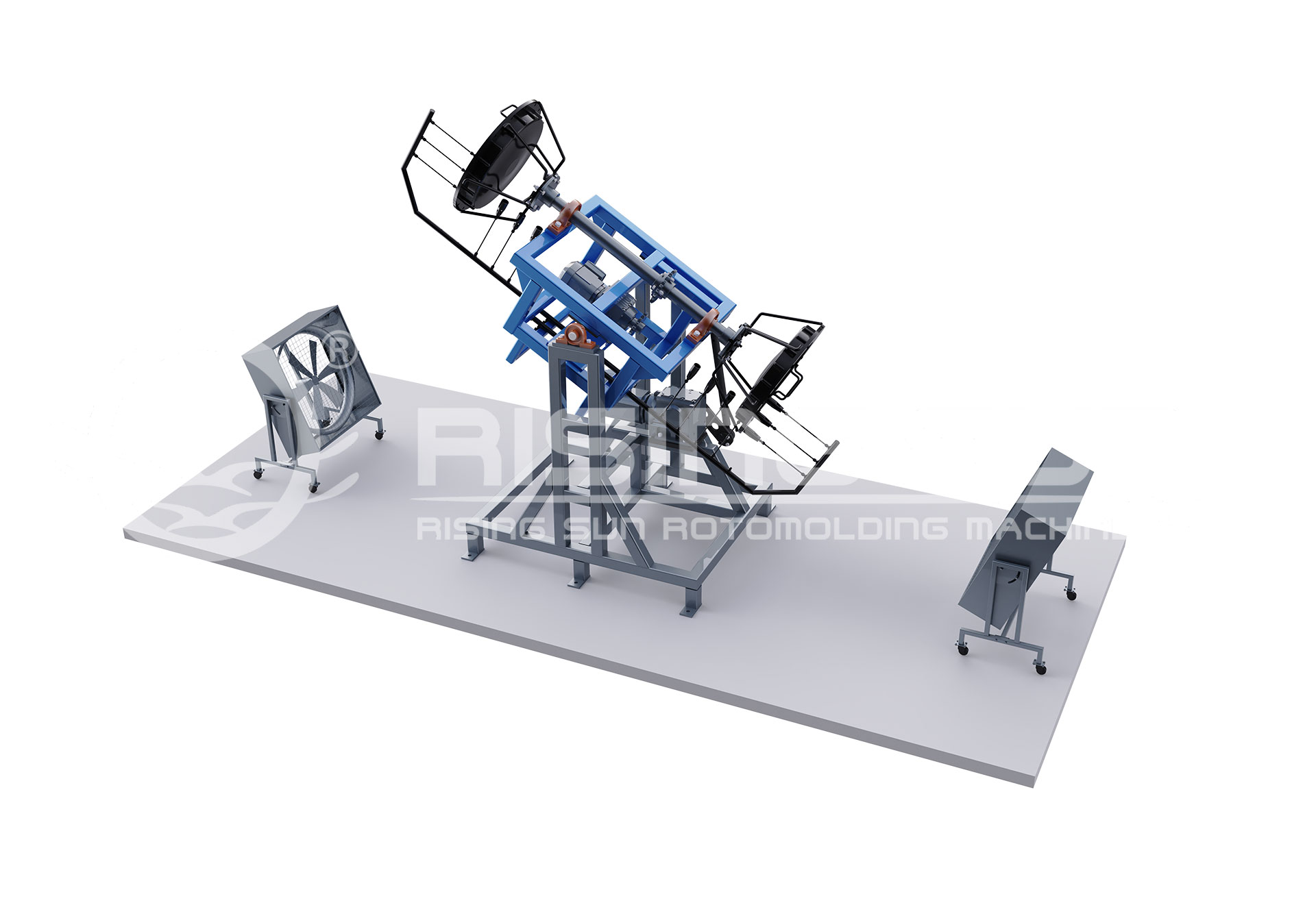 小型明火直燒搖擺式滾塑機（磕頭機）